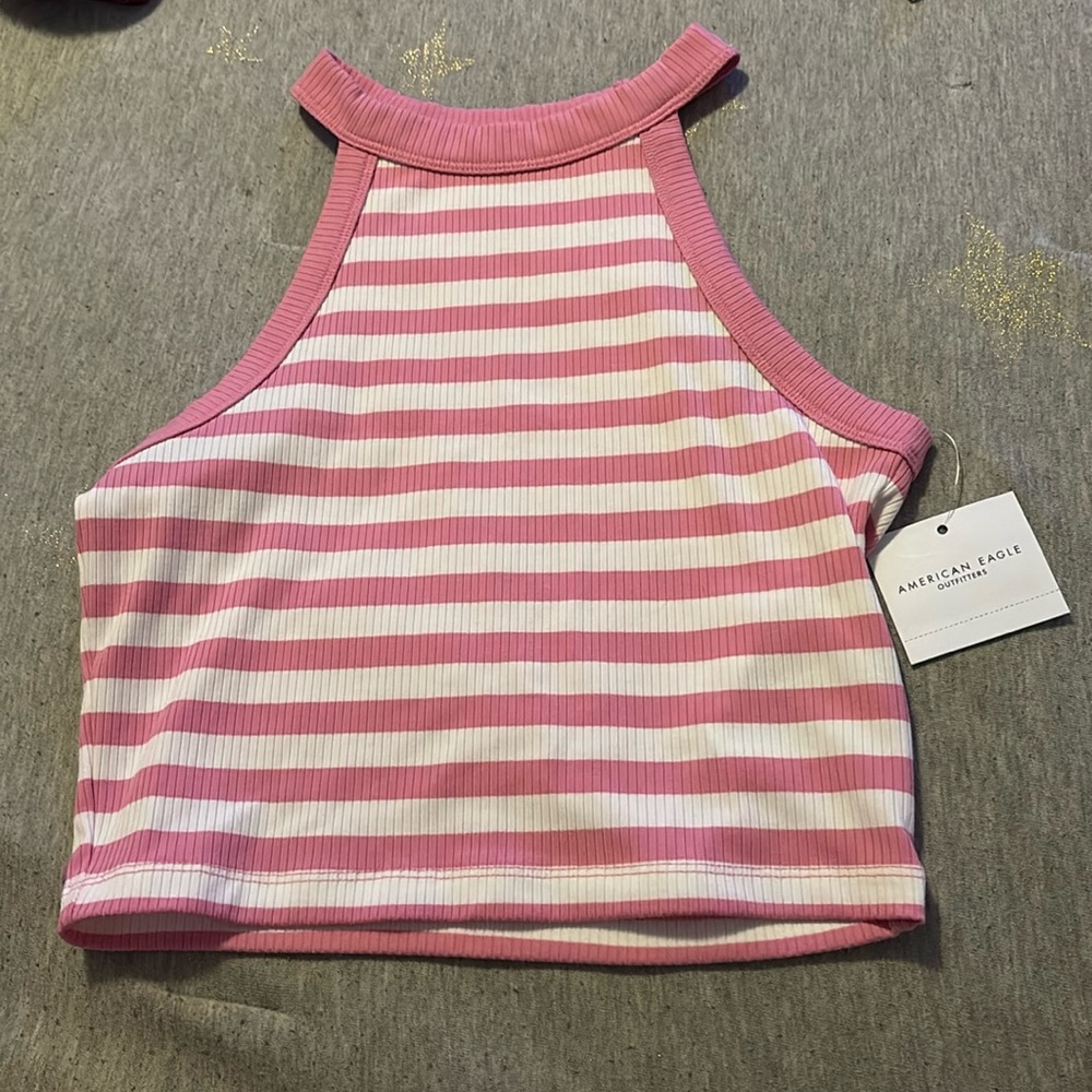 american eagle striped halter top - Picture 1 of 3